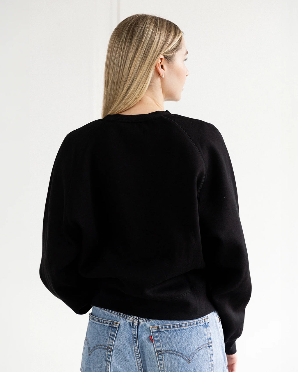 BRUNETTE THE LABEL Boy Mom Crew Sweatshirt