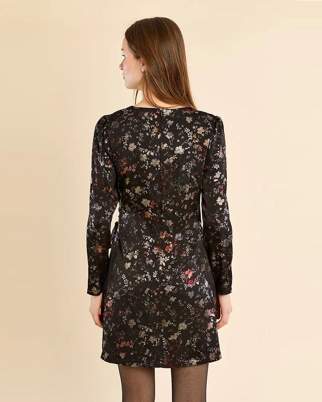MOLLY BRACKEN Metallic Floral Dress