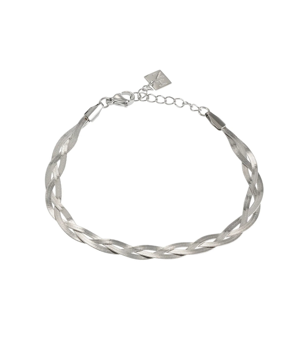 HN - Ella Bracelet Silver Overlay O/S