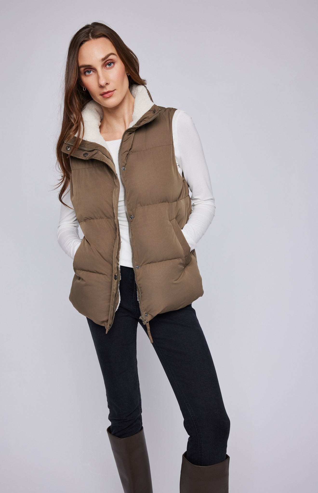 Gentle Fawn - Billie Vest Olive S
