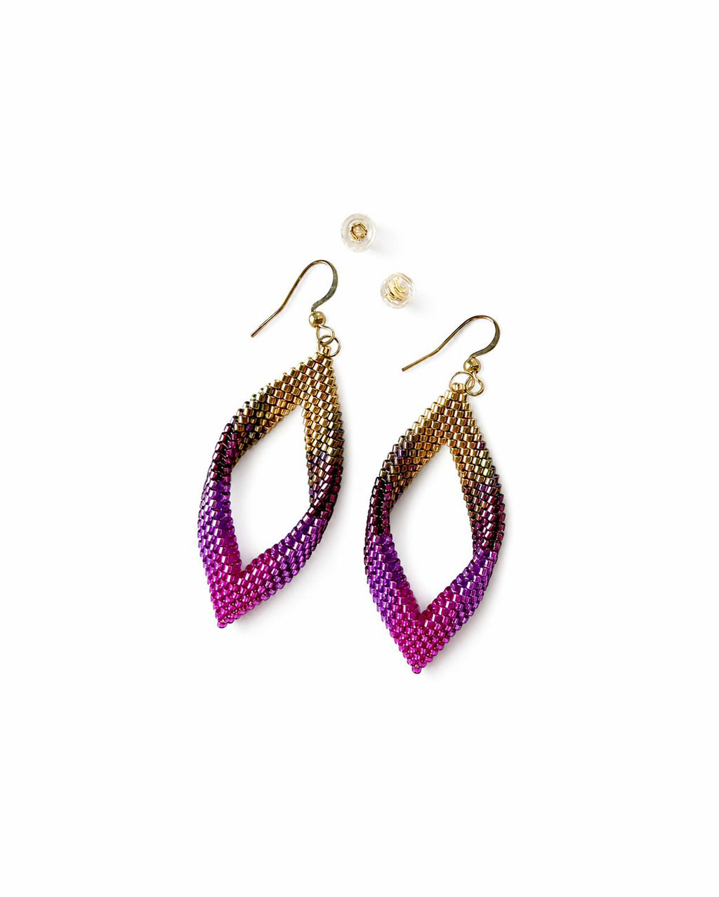 BLOSSOM BEADS Leaf Earrings