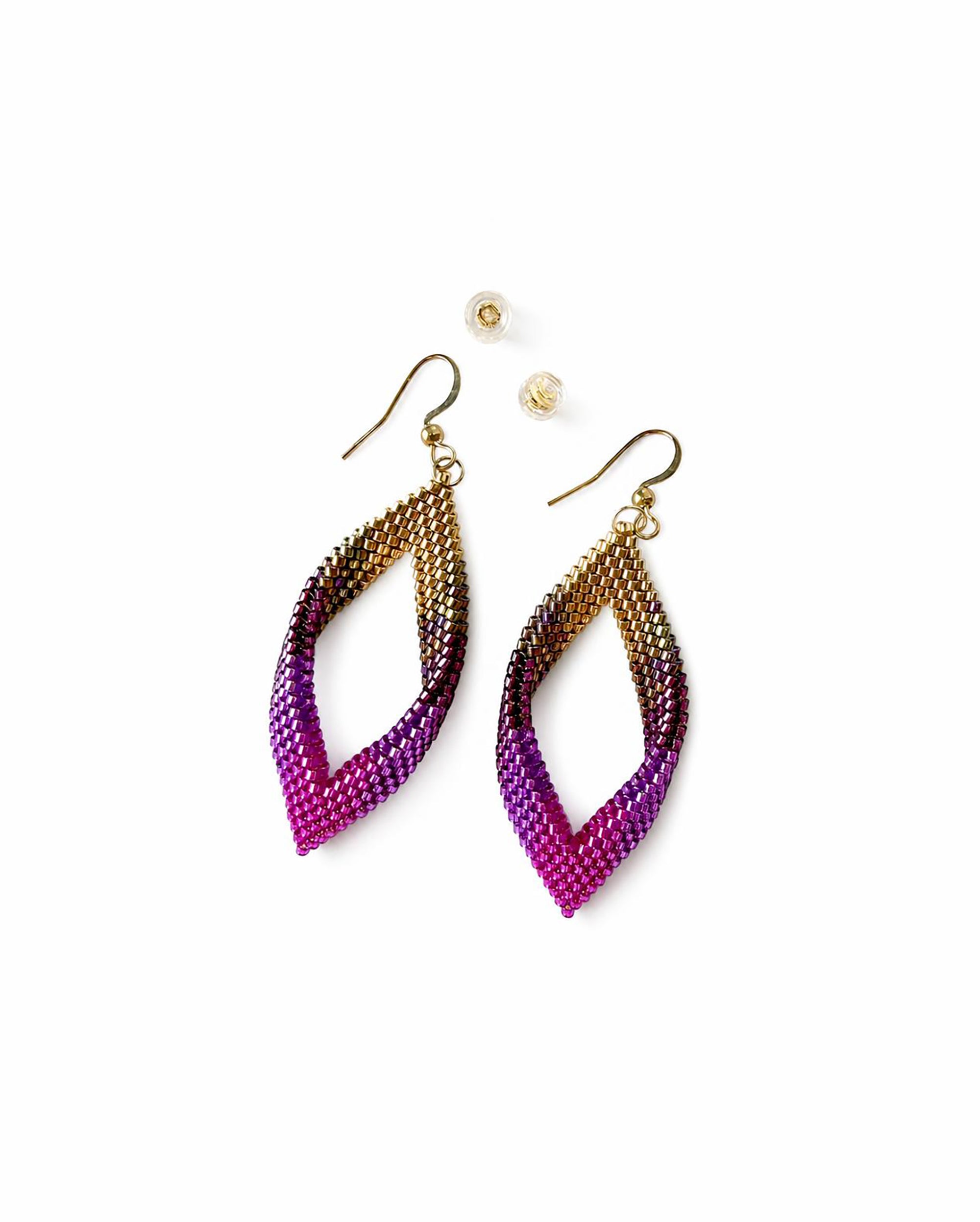 BLOSSOM BEADS Leaf Earrings