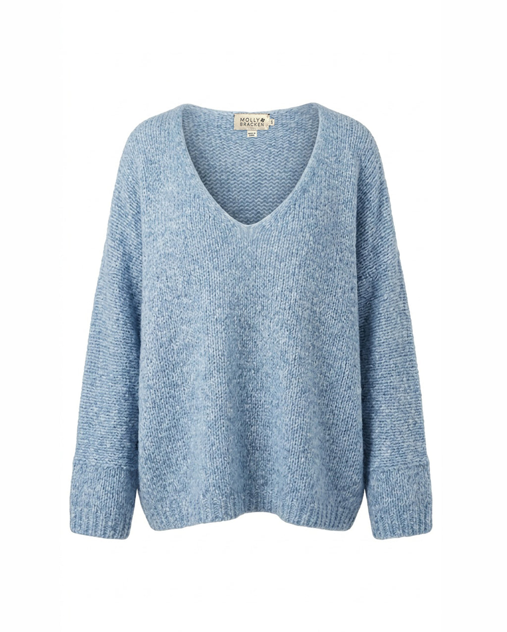 MOLLY BRACKEN Wide V-Neck Sweater