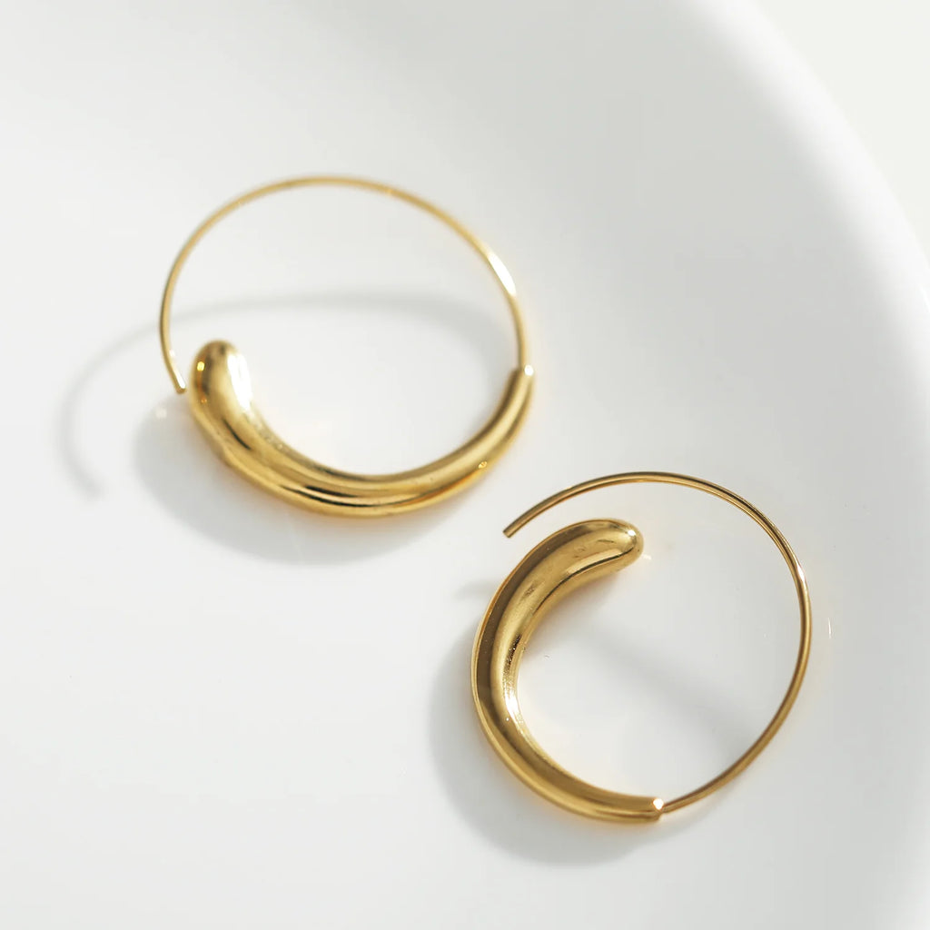HN - Nural Earrings 18K Gold Earrings O/S