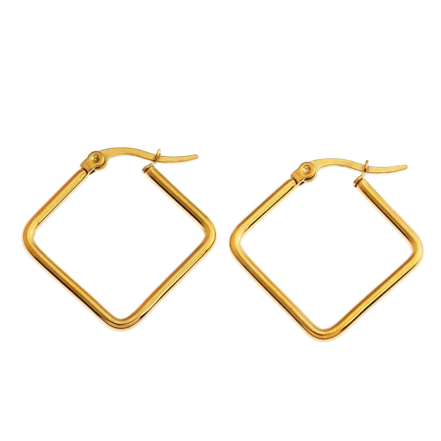 HN - Reilynn Small Hoops 18K Gold Overlay O/S