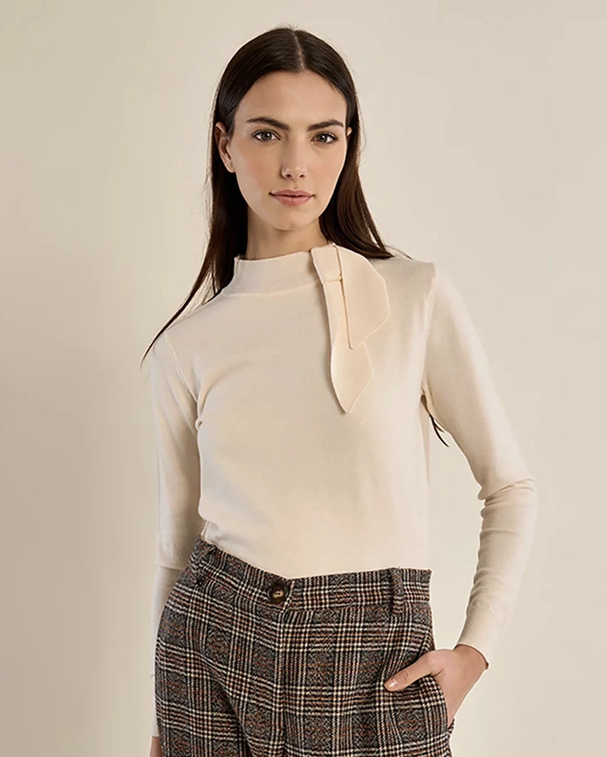MOLLY BRACKEN Necktie Sweater