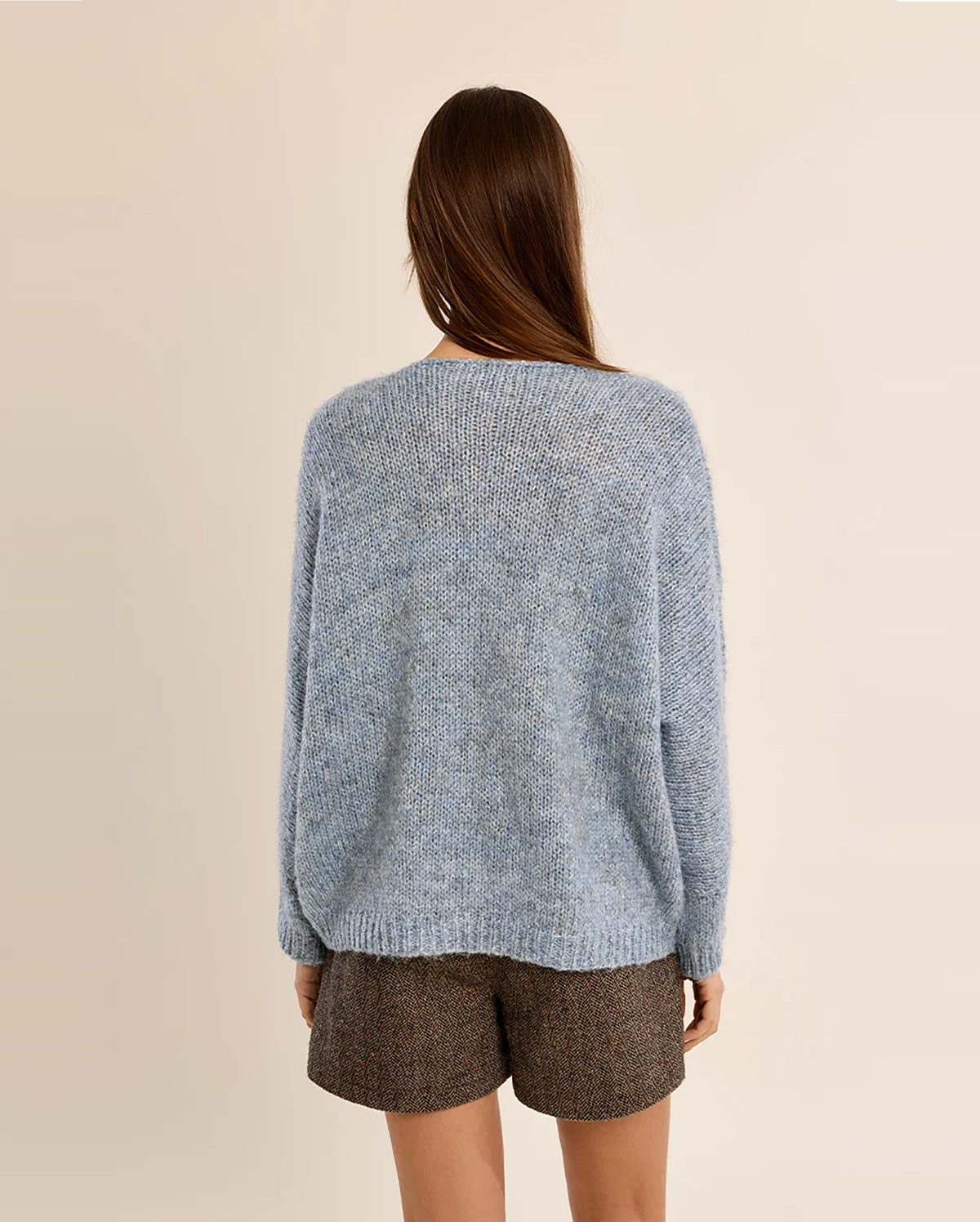MOLLY BRACKEN Wide V-Neck Sweater