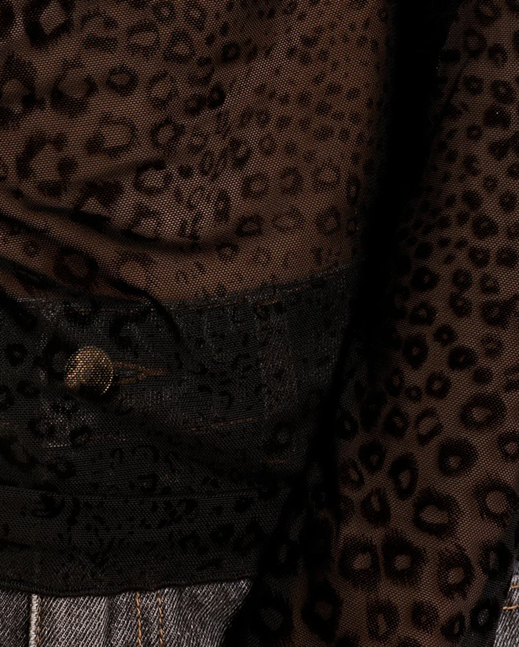 MOLLY BRACKEN Cheetah Mesh Top