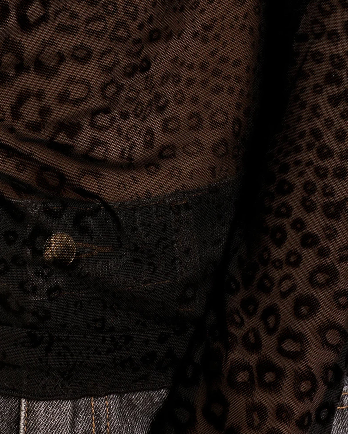 MOLLY BRACKEN Cheetah Mesh Top
