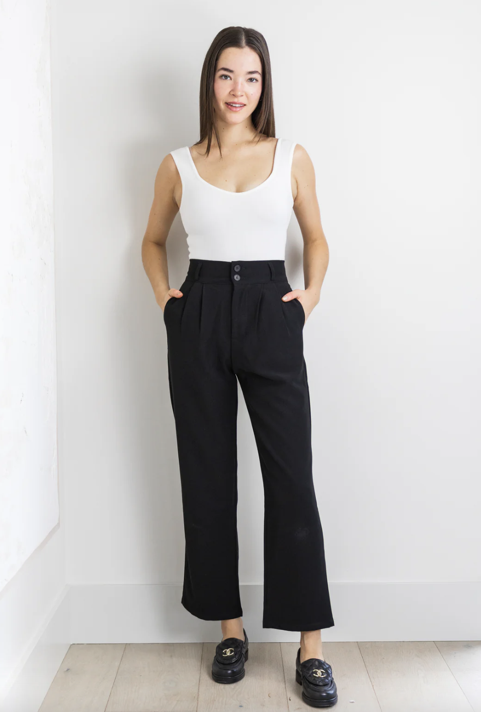 Priv - Valentina Pleated Trouser Black XS