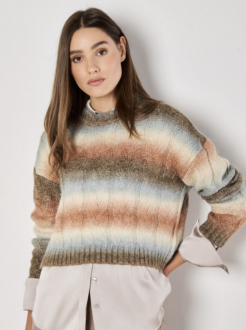 Apricot - Space Boxy Sweater Coral XS
