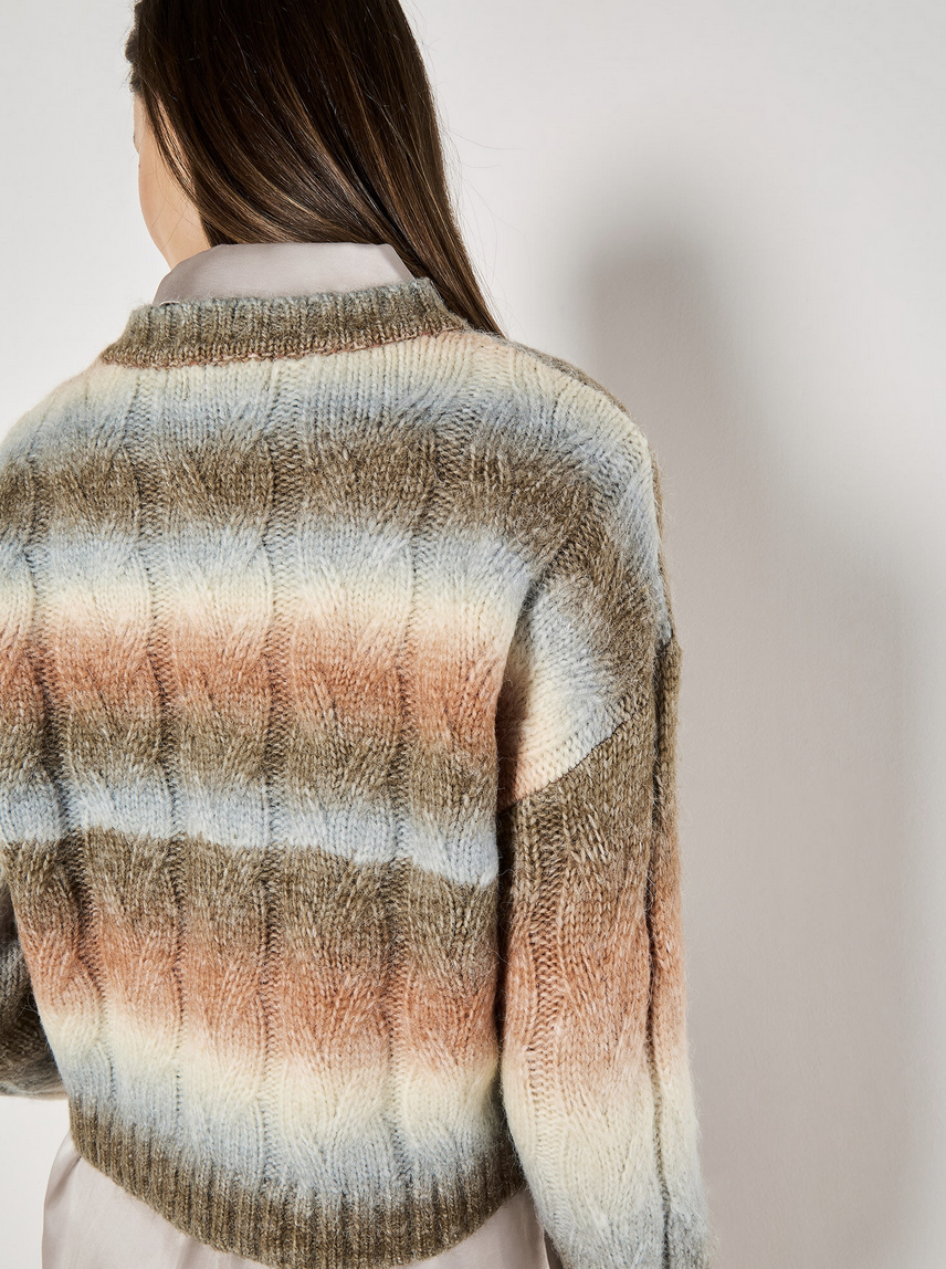 Apricot - Space Boxy Sweater Coral S