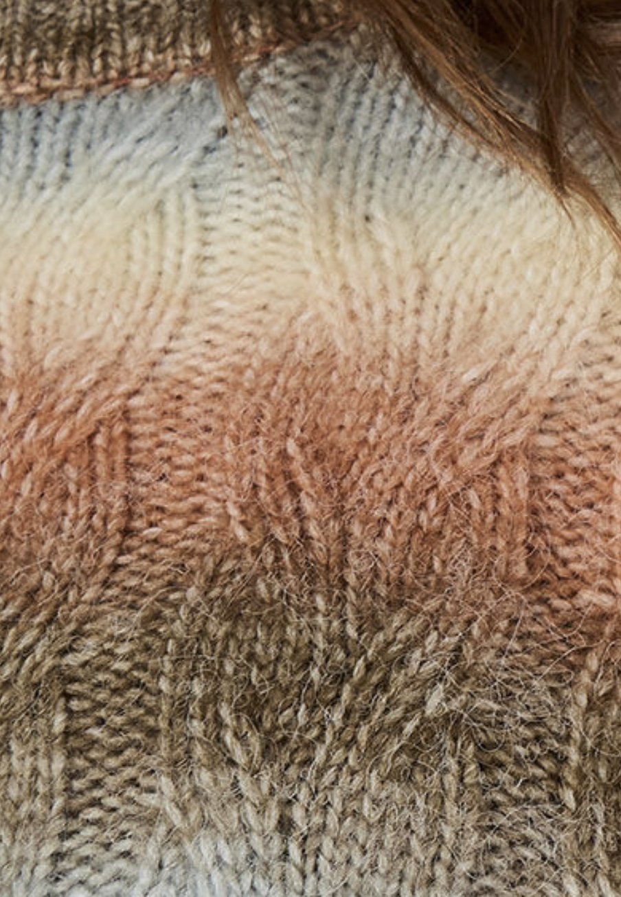 Apricot - Space Boxy Sweater Coral L