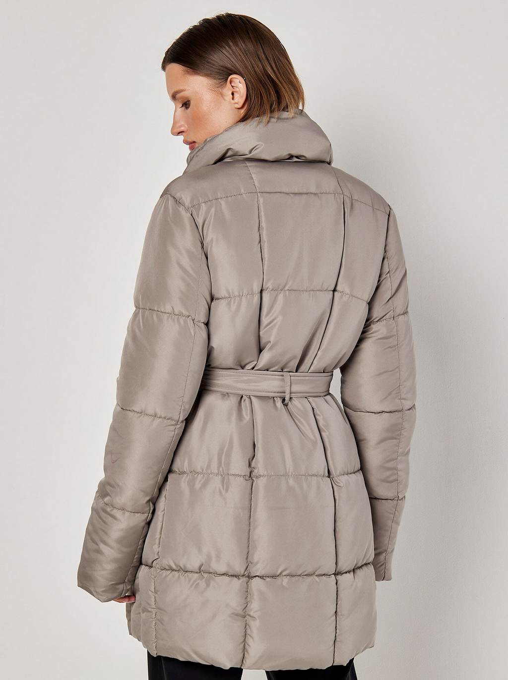 Apricot - Quilted Jacket Stone XS