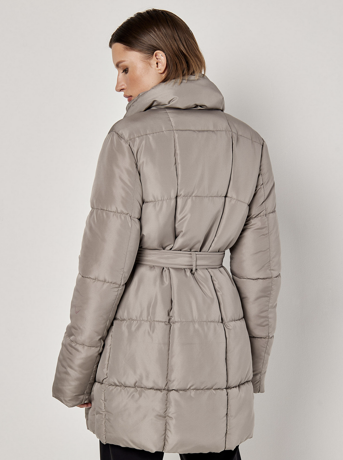 Apricot - Quilted Jacket Stone XS