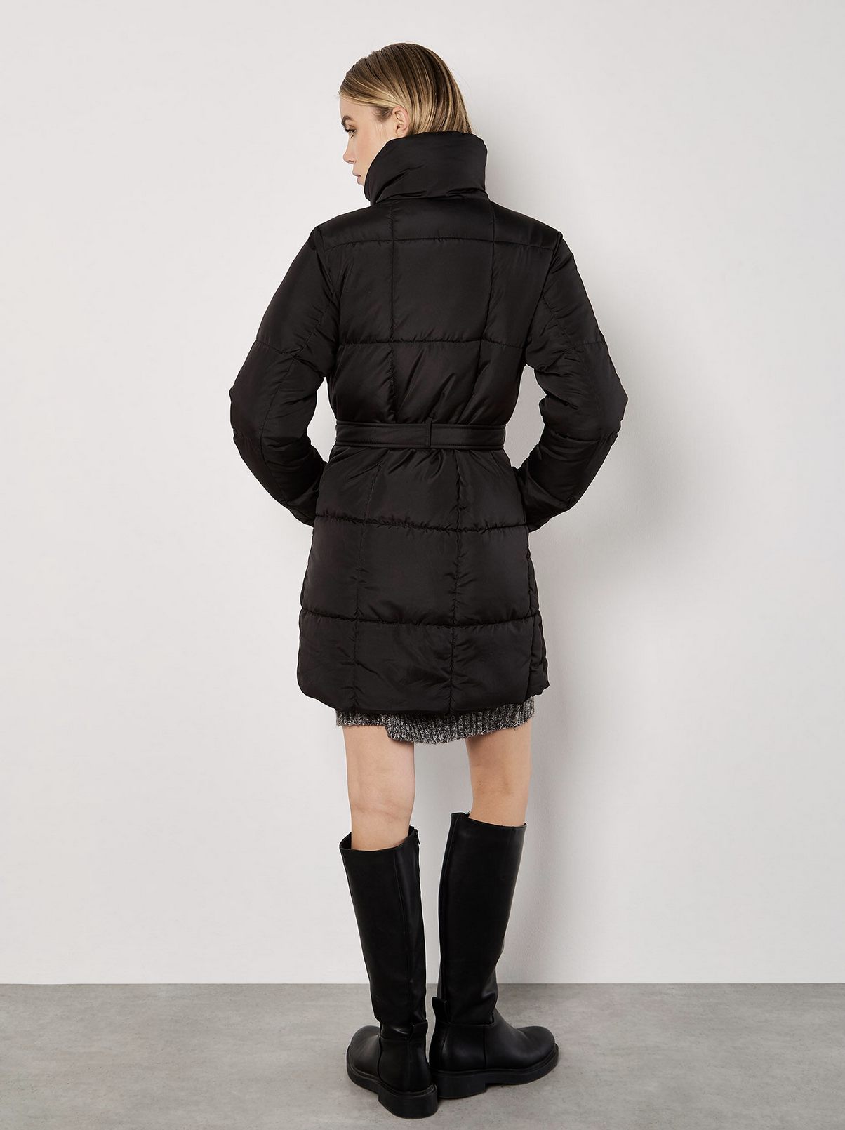 Apricot - Quilted Jacket Black S