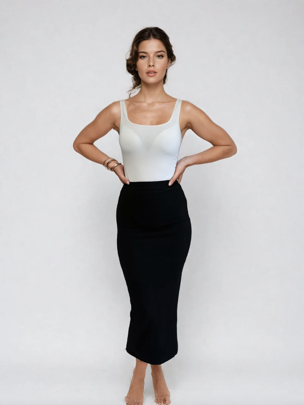 Priv - Kylie Ribbed Skirt Black XS