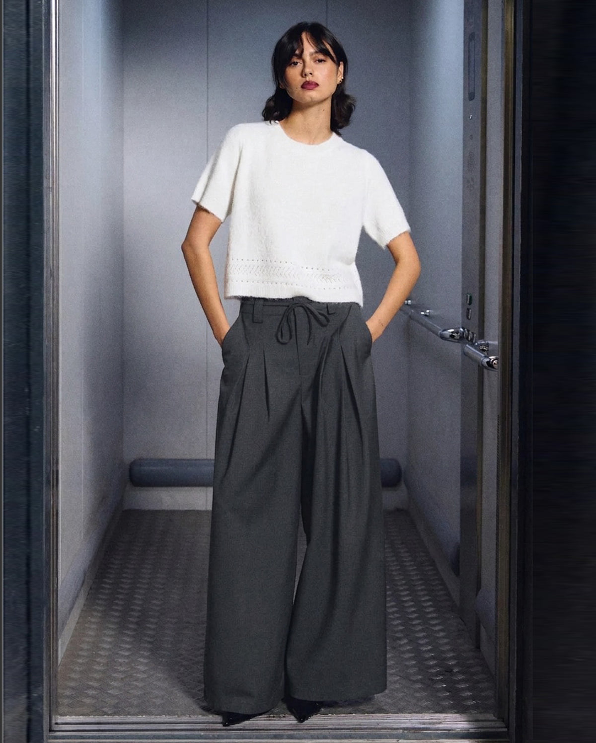 MOLLY BRACKEN Wide Leg Pant
